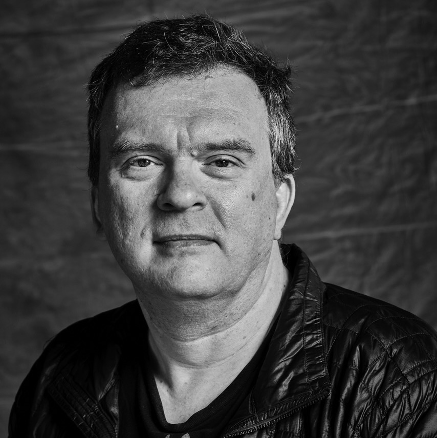 Black and white square photo of Sergey Chernyshev